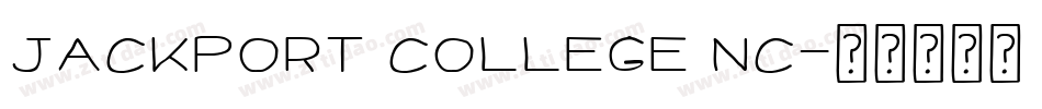 JACKPORT COLLEGE NC字体转换